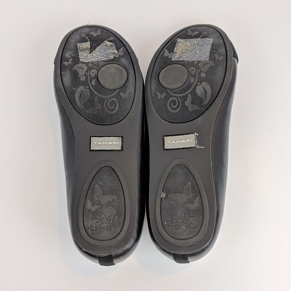 Tahari Lilah Beaded Leather Suede Flats 4 - Picture 8 of 8